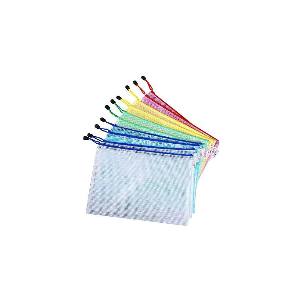 Document Storage Solution, Zipper Envelope Reinforced Closure For Secure Organization, Large Capacity Multipurpose Pouch For Office School Supplies An 9012494653427