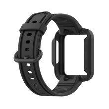 Heltäckande klockskydd med silikonarmband för Redmi Watch2Lite, kombinerat vattentätt armband och stötfångarfodral för Xiaomi Mi Watch Lite1 2.