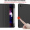Capa para iPad Pro de 11 polegadas com capa inteligente dobrável em três partes, couro PU macio, parte traseira em TPU, compatível com 2