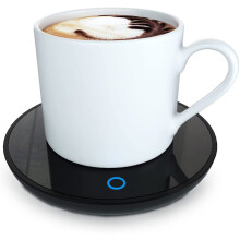 Chauffe-tasse de bureau avec conception résistante à l'eau : deux niveaux de température, arrêt automatique, convient à divers types de tasses,