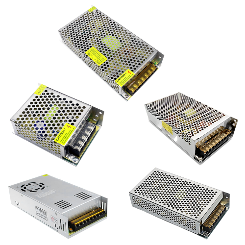 Högeffektiv switchande nätadapter, universalreglerad transformatordrivare för LED-remsor och säkerhetssystem, stöder DC5V V 1