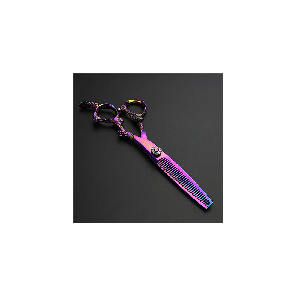 Hair Thinning Scissors 6 Inch 440C Stainless Steel Barber Shears with Ergonomic NonâSlip Grip