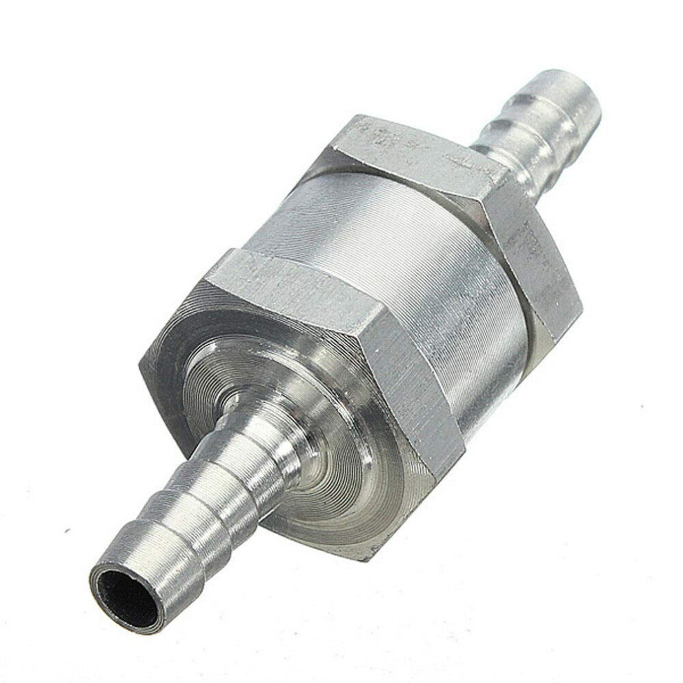 Fuel Check Valve 8Mm Aluminum Alloy One Way Fuel Valve For Marine And Water Backflow Prevention 9365369104488