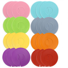Accents Kleidertrenner für Kleiderstangen – 24 Stück in 8 Farben, Kleiderschrank-Organizer/Kleiderstangen-Trenner unterteilt Kleiderstangen nach