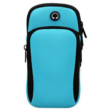 2-Taschen-Armband für Smartphones, kompatibel mit iPhone 15, 14 Pro Max, 13, 12, 11, XS, XR, X, 8, 7, Galaxy S23, wasserabweisendes Sportarmband