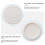 Lot de 2 protections murales pour barrière de sécurité bébé, fixation par pression. 3