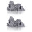 2 τεμάχια Άγαλμα Rockery Βουνό Ειδώλιο Βουνό Rockery Διακόσμηση Επιτραπέζιας 1