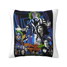 Poszewka na poduszkę Beetlejuice Super Soft z zamkiem błyskawicznym do sypialni, sofy, kanapy, przytulne, puszyste poszewki na poduszki na każdą