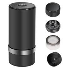 Elektrisk örtkvarn Stor kapacitet Kryddkvarn USB Uppladdningsbar Multifunktionell kvarn för Torra Örter Kaffebönor Nötter Aluminiumlegering