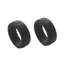 Fáinní Fionnuara Silicone 8mm Coitianta do Mhná Fáinne Pósta Dronuilleogach Silicone Spóirt Comhshaoil FáinneX2 8
