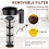 Cold Brew Coffee Maker, 40 Oz Iced Pitcher with Mesh Filter, Glass Ice Making Jug for Fridge Black 2