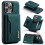 Compatível com Apple 16/15/14 Pro Max, capa protetora magnética para celular, capa dividida com ímã, verde, 15 Pro Max 1