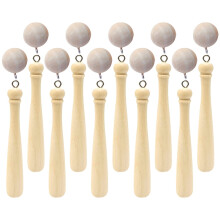 Eochairshlabhra Baseball Roomdecor Seunta Crochta le haghaidh Ornáid Ceardaíochta DIY Mála Droma Adhmaid