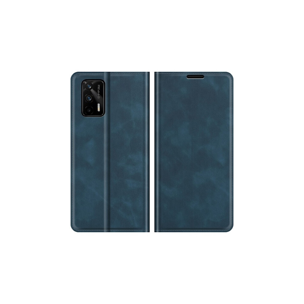 Compatible With Realme Gt 5G - Leather Flip Case - Blue 9773935947054