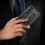 Cover compatibile con Samsung Galaxy S23Plus, texture litchi nera 6