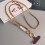 Cordão transversal para celular com pérolas, modelo Pickup Chain, cor branca (VIT). 5