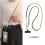 Cordão transversal para celular com pérolas, modelo Pickup Chain, cor branca (VIT). 6