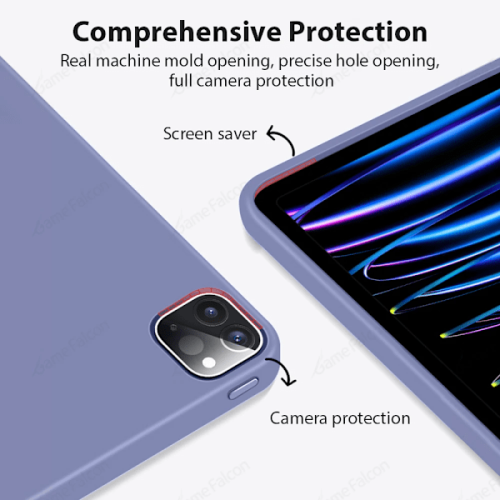 Capa compatível com iPad Pro 11, 12.9 e 13 polegadas (M2, M3, 2025), Air 6, 5, 4 e 3, 10ª, 9ª, 8ª, 7ª e 10.2 polegadas, Mini 6 e 7, verde escuro. 2