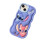 (Compatível com Samsung S21) Capa de silicone azul para celular com o tema Lilo e Stitch 5