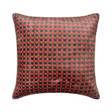 HomeCentric Fodere per cuscino grigie 16x16 pollici Confezione da 2 con cerniera, fodere per cuscini decorative jacquard compatibili con Dot Com