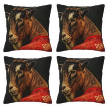 N. 7 Fodere per cuscini da calcio Cristiano Ronaldo, 4 pezzi, 40x40 cm, morbide federe per divano, letto, decorazione auto