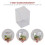 Betta Fish Tank Decor Small Cylinder Aquarium Stackable Tortoise Habitat Decorative 5