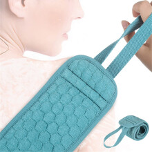 Back Scrubber with DualSided Exfoliation for Full Back Coverage, Long Towel for Shower Travel