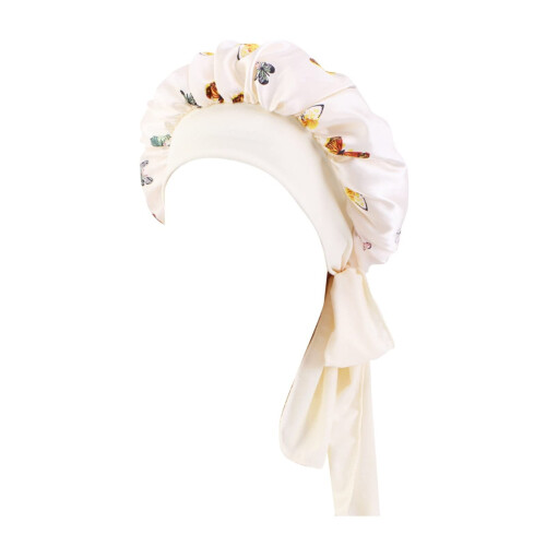 Shower Cap Waterproof Hijab Style Full Coverage Bandana Bath Hat Reusable Comfortable Fit