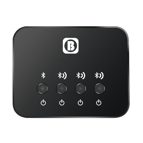 Compartilhador de áudio Bluetooth: Recebendo e transmitindo áudio de alta fidelidade e com baixa latência.