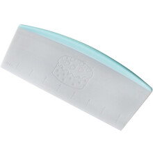 Dough Scraper with Measurement Scale, Ergonomic Grip Pastry Cutter for Bread Cake Baking 9 Inch Light Blue