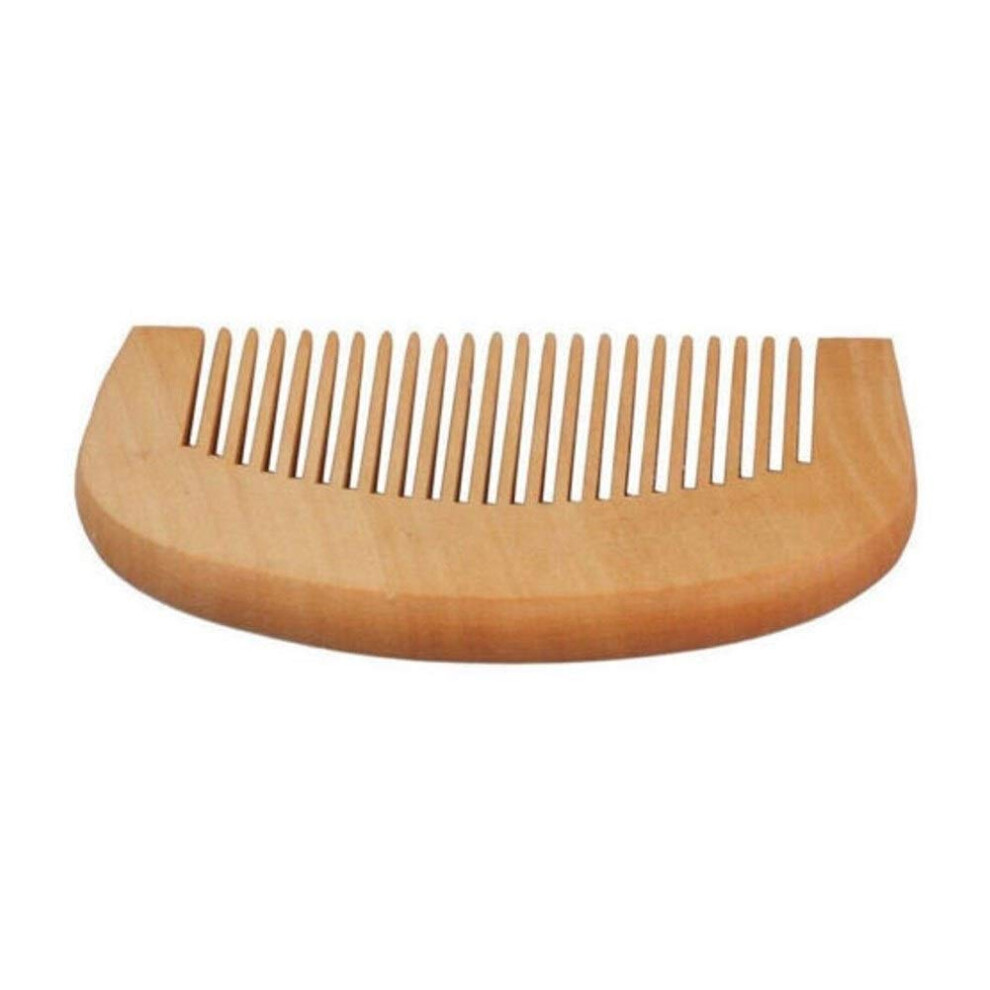 Small Wooden Fine Tooth Comb AntiStatic Hair Smoothing Compact Ergonomic Grip for Hair Care
