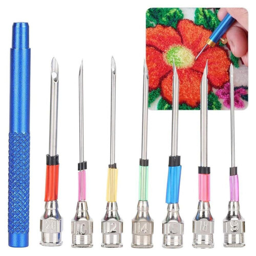 NEW Easy Stitch Embroidery Stitching Punch Needles Set, Needle Set 9CD8 D4T5 1