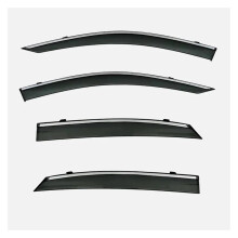 Car Wind Deflectors for Citroen DS7 Crossback 20182024 Chrome Window Visors Rain Snow Protection
