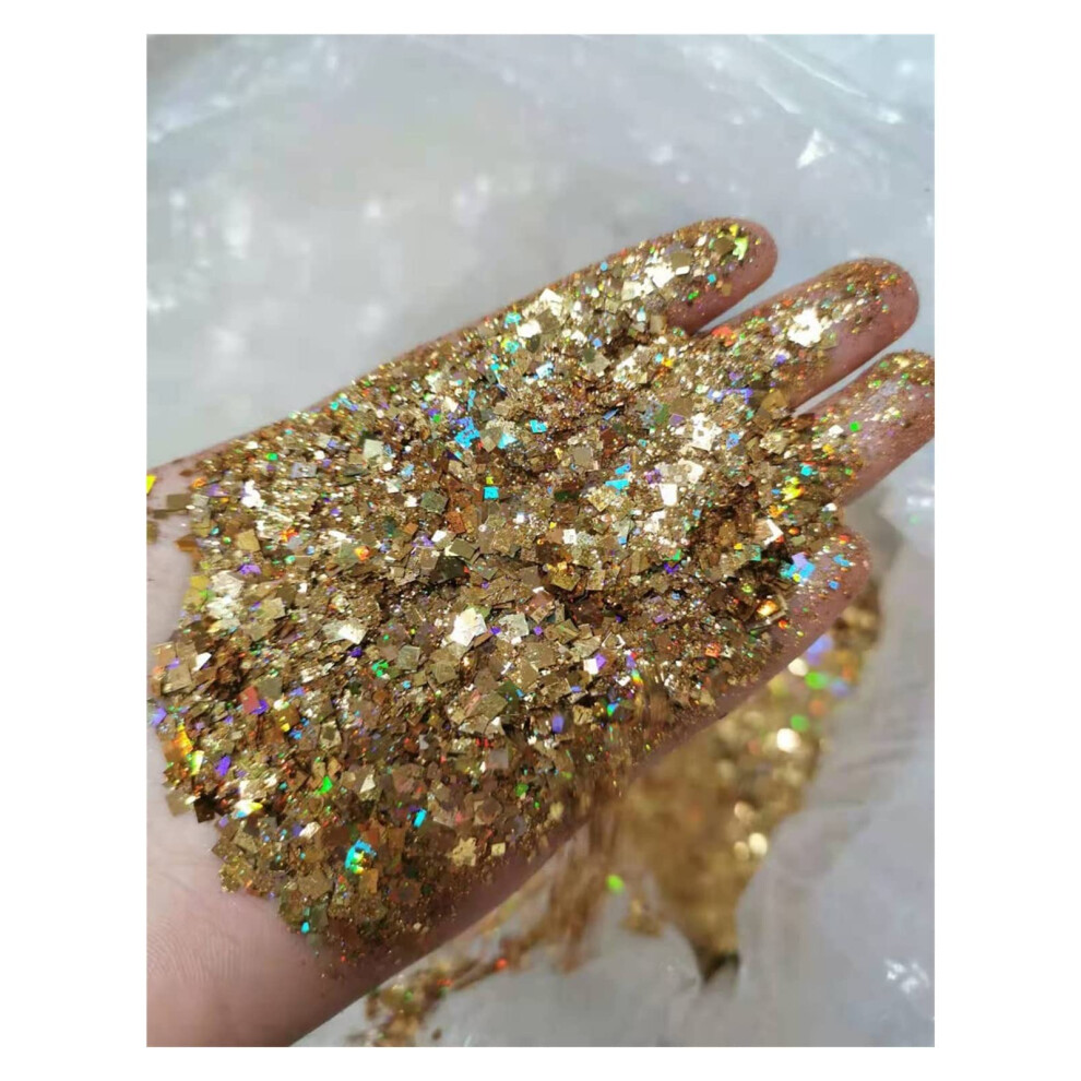 50g Fourcorner Square Nail Art Glitter Flakes Holographic Gradient Powder for DIY Manicure