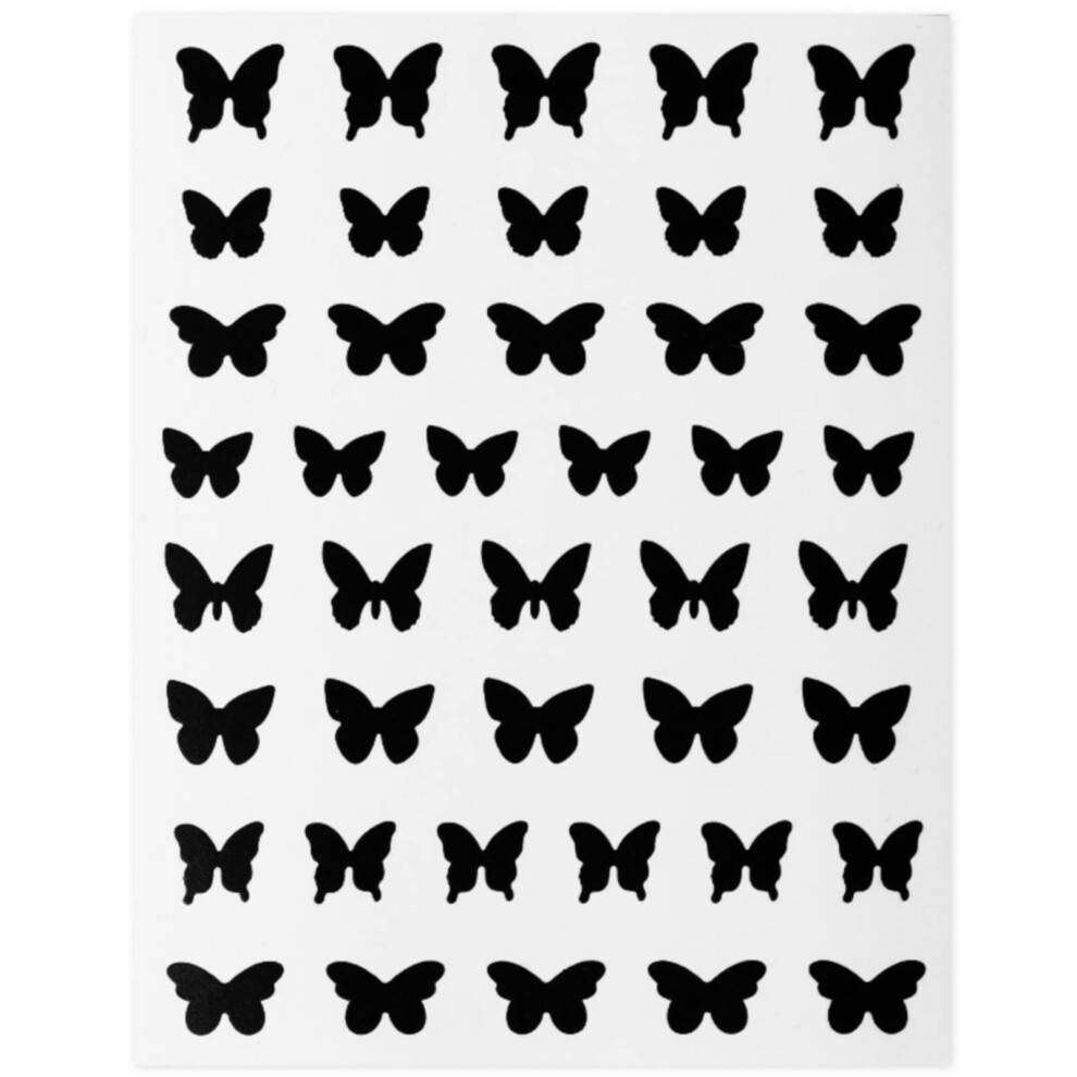 Black Selfadhesive French Tip Nail Stencil Stickers For Precise Diy Manicures And Pedicures