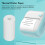 10Pcs White Printable Thermosensitive Paper Rolls 57x25mm for Small Printer 9