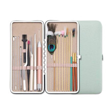 23PCS Ear Wax Removal Kit with LED Light, Stainless Steel Ear Cleaning Tool Set for Adults Green