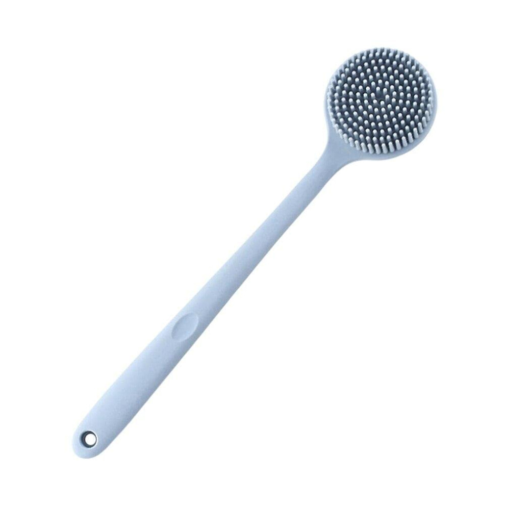 Silicone Bath Brush Back Scrubber with Long Handle, DualSided Massage and Gentle Exfoliation