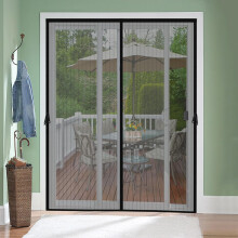 Magnetic Screen Door 36x82 Inch (Screen 38"x83") - Hands-Free Mesh, Heavy Duty Bug Barrier, Hook & Loop Frame, Pet & Kid Friendly