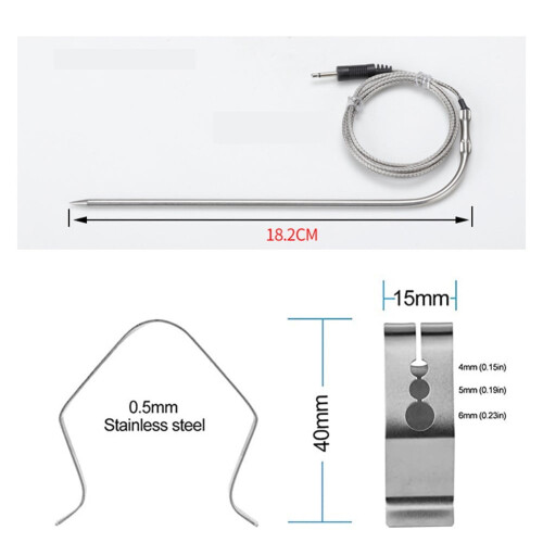 Grilling BBQ Meat Grill Cooking Thermometer Replacement Probe Fit Most Models 1