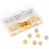 80 PCS Metal Locking Pin Backs, Gold 40 + Silver 40, with Storage Case, Small & Sturdy 1