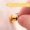 80 PCS Metal Locking Pin Backs, Gold 40 + Silver 40, with Storage Case, Small & Sturdy 4