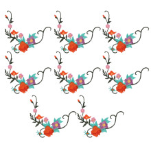 8 Pcs Floral Cloth Stickers Bag Flower Patches Home+decor Home Decor Kids Costumes Sunflower Stickers Sewing Applique