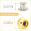 80 PCS Metal Locking Pin Backs, Gold 40 + Silver 40, with Storage Case, Small & Sturdy 2