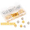 80 PCS Metal Locking Pin Backs, Gold 40 + Silver 40, with Storage Case, Small & Sturdy 6