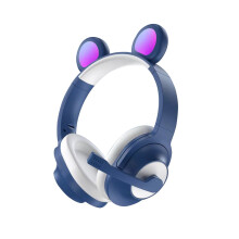 Wireless Headphones for Kids & Adults, Compatible with Michael Call Cat's Ears (Steamed Shaped Bread) Game Headset