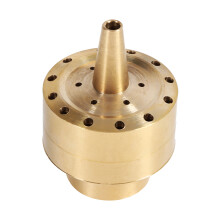 Fountain Nozzle Head Brass Column, High-Quality Materials Corrosion Resistant Porous Diffusion Water Fountain Spray Sprinkler Garden Pond Decorations