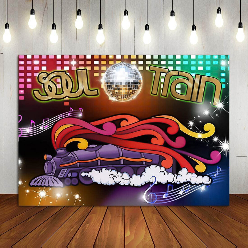 70'S And 80'S Disco Dancing Prom Party Theme Photography Backdrops 70'S 80'S Soul Train Neon Glow Glitter 9173940105492