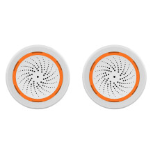 2X Tuya ZigBee Inteligentný zvukový a svetelný sirénový senzor Inteligentný život Domáci bezpečnostný systém Tuya Gateway Hub Sirénový