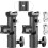 2Pack Updated Flash Bracket Flash Stand Light Stand Bracket Mount with Umbrella Holder Mount Swivel for Camera DSLR 1